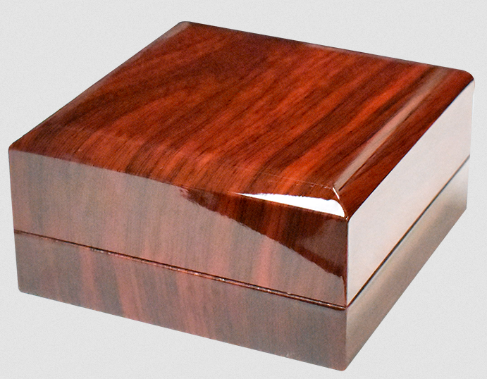 Lighted Capsule Box with Faux Wood Grain Finish