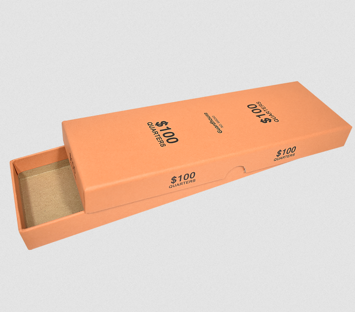 Rolled Coin Box - Quarters