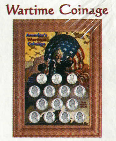 Solid Oak Wartime Coinage Frame