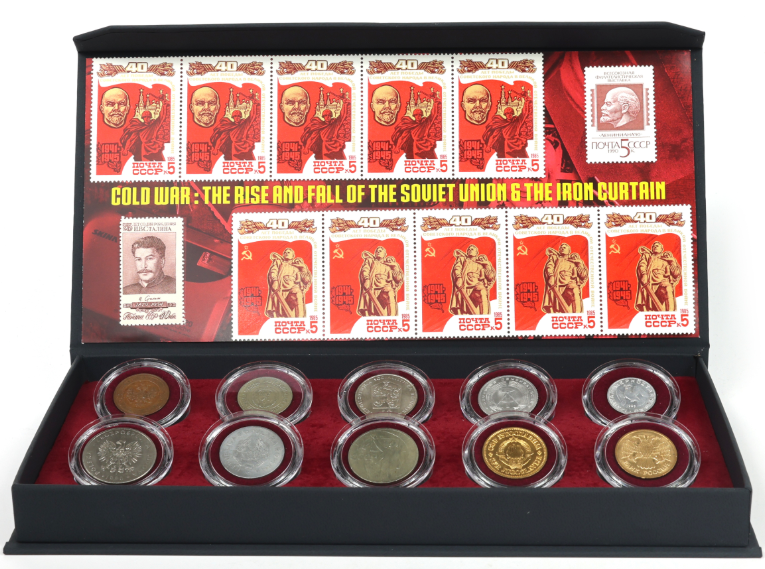 Cold War: The Rise & Fall of the Soviet Union and the Iron Curtain (10 Coin Box)