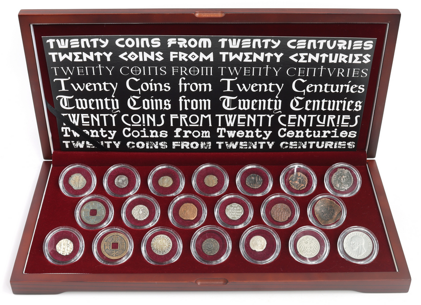 Twenty Coins from Twenty Centuries: Boxed Collection of Coins from the First through the Twentieth Centuries AD