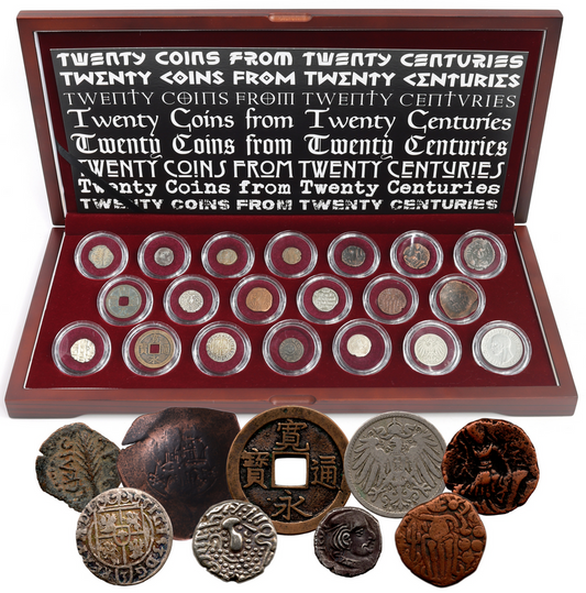 Twenty Coins from Twenty Centuries: Boxed Collection of Coins from the First through the Twentieth Centuries AD