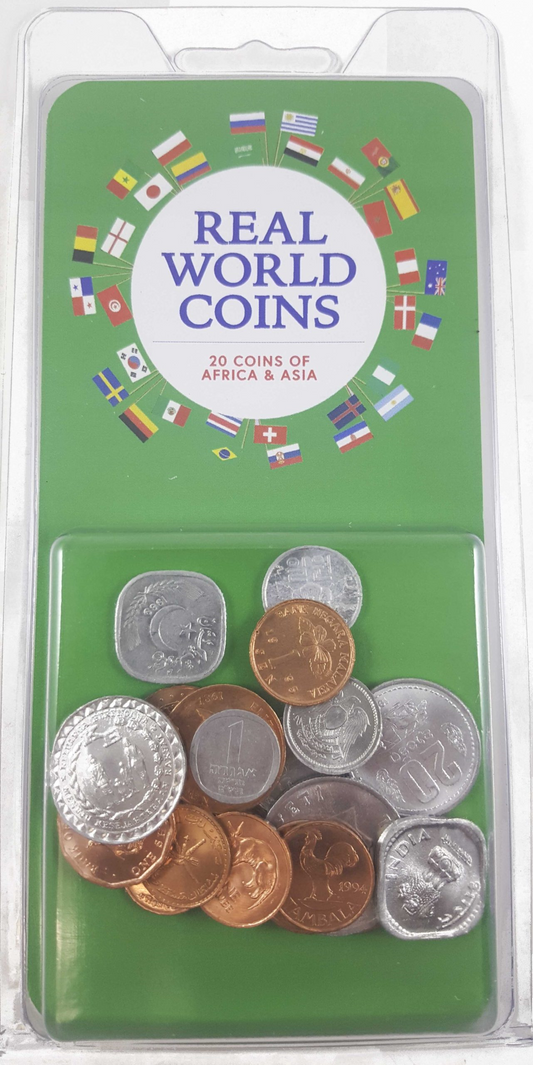 Real World Coins: Africa & Asia 20 Coins set