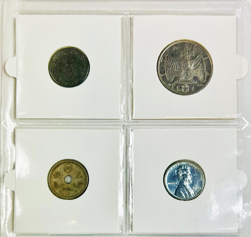 World War II: The Axis Powers Four Coin collection mini album