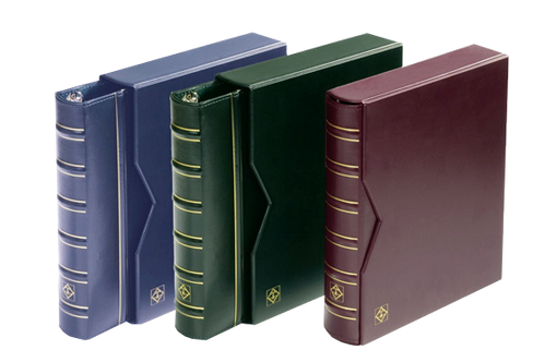 Burgundy Grande Classic 3 Ring Certified Coin Slab Album with Slip Case (4 Pages)