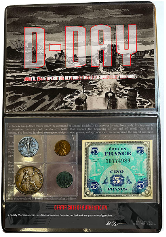 D-Day: June 6, 1944, Operation Neptune & The Allied Invasion of Normandy (five piece album)