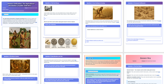Foundations of Human Civilization: c. 10,000-3055 BCE Handout and presentation