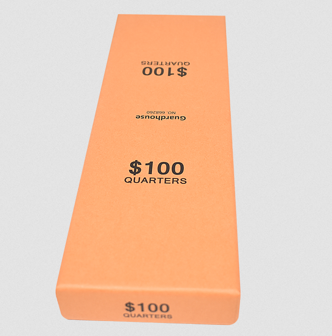 Rolled Coin Box - Quarters