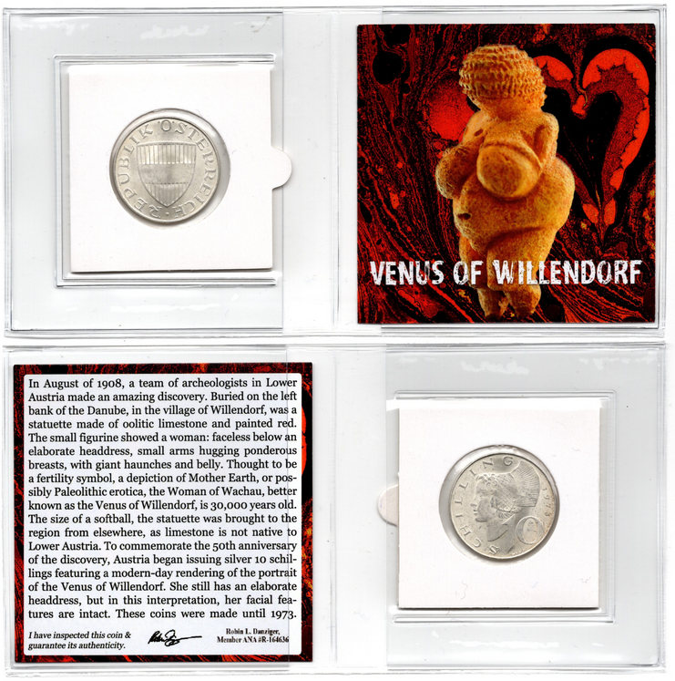 Venus of Willendorf: Silver Coin