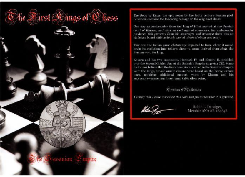 The First Kings of Chess: Silver Coins of the Sasanian Dynasty (album)